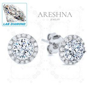 4ct Lab Diamond Luxury Stud Earrings